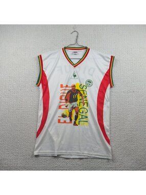Vintage Senegal Africa Jersey #11 El Diouf World Cup Football / Soccer Read